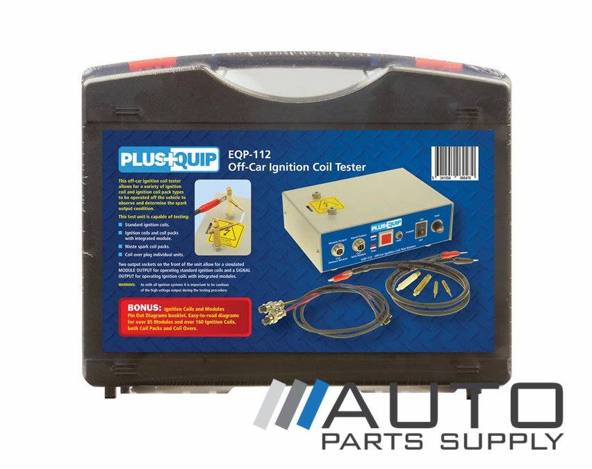 Off Car Ignition Coil Tester with Pin Out Booklet Plusquip *New*