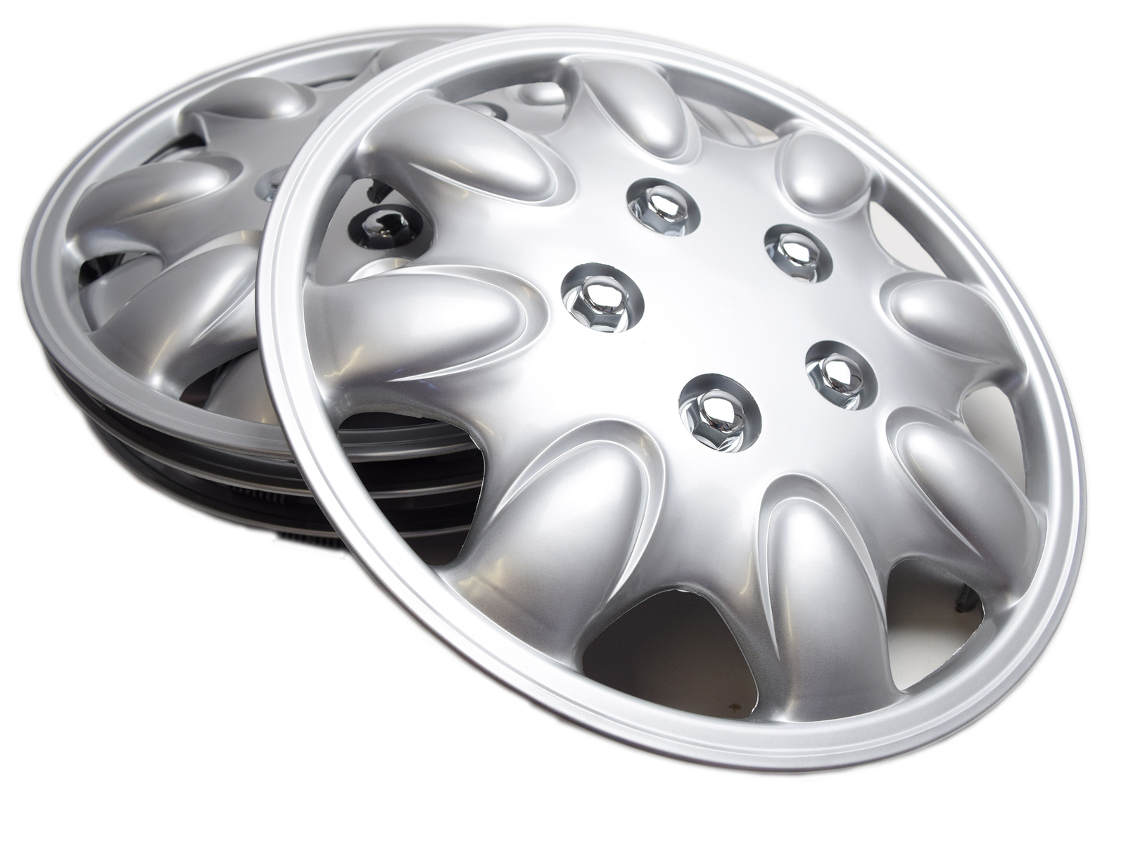 Set of 14" 14 Inch Universal Plastic Hub Caps Wheel Trims *New*