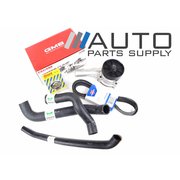 Ford AU Falcon 6cyl Water Pump Radiator Hose Thermostat Belt Service Pack