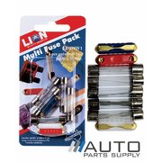 8 Piece Universal Glass & Ceramic Fuse Pack 2-25 Amp *Lion Products*