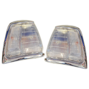 Pair of Corner Lights (Chrome Surround) For Toyota Hilux 2wd 1991-1997
