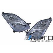 Pair of Headlights For 2005-2009 Toyota HW20 Prius Models