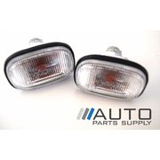 Pair of Aftermarket Clear Guard Indicators Repeaters For Toyota Rav4 1994-2000
