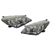 Pair of Halogen Headlights For Toyota NCP130R Yaris Hatch 2011-2014