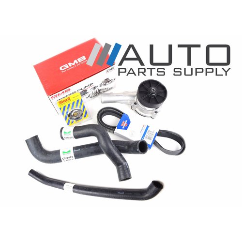 Ford AU Falcon 6cyl Water Pump Radiator Hose Thermostat Belt Service Pack