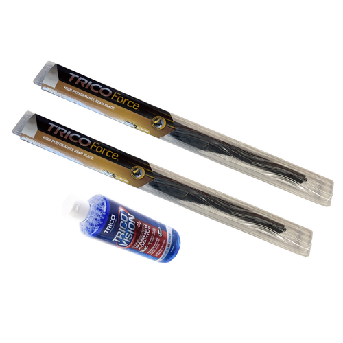 Holden EP (Series I & II) Epica Trico Force Front Wiper Blades & 500ml wiper fluid 2007-on