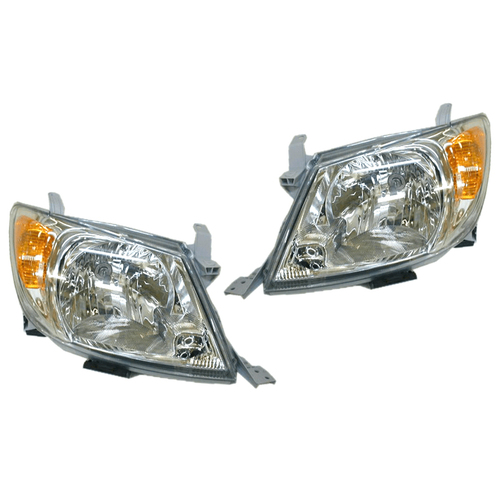 Pair of Headlights For Toyota Hilux 2wd & 4wd 2005-2008 Models