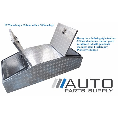 Toolbox Tool Box Heavy Duty Aluminium Gullwing Style Suit Ute Camper Trailer