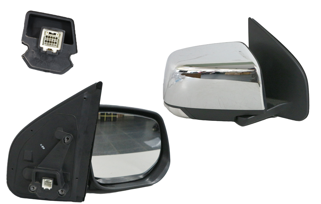 New Passenger Side Door Mirror For Holden Colorado 2008-2012 - Black Electric With Light (CMGS)