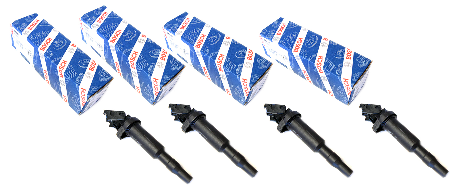 BMW 118i E87 Set of Ignition Coil Packs 2ltr N46B20 20042011 *Bosch*