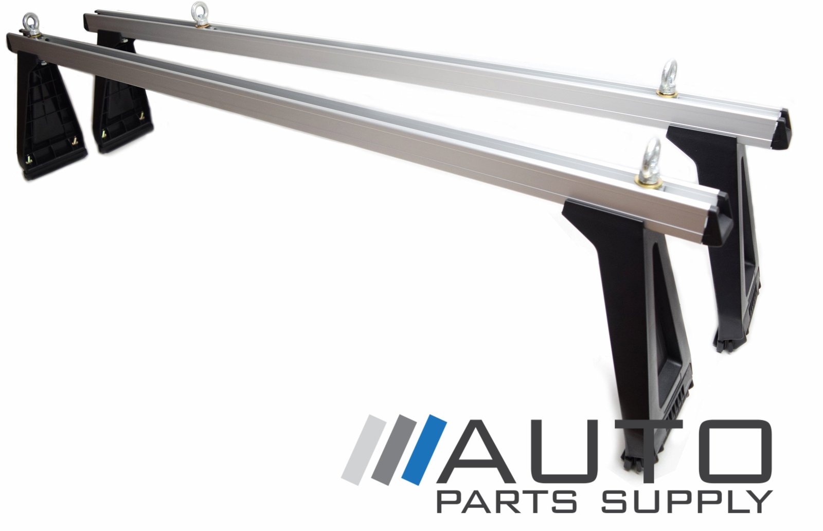 Universal Heavy Duty Roof Rack Cross Bars Gutter Mounted 100kg Rating New