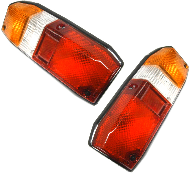 Pair LH+RH Tail Light Lamp For Toyota Landcruiser 70 75 Series Troopy 1985~1999