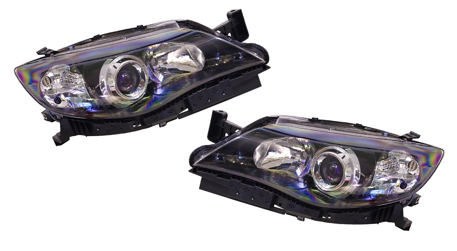 Subaru G3 Impreza Headlights Set Black Halogen type 2007