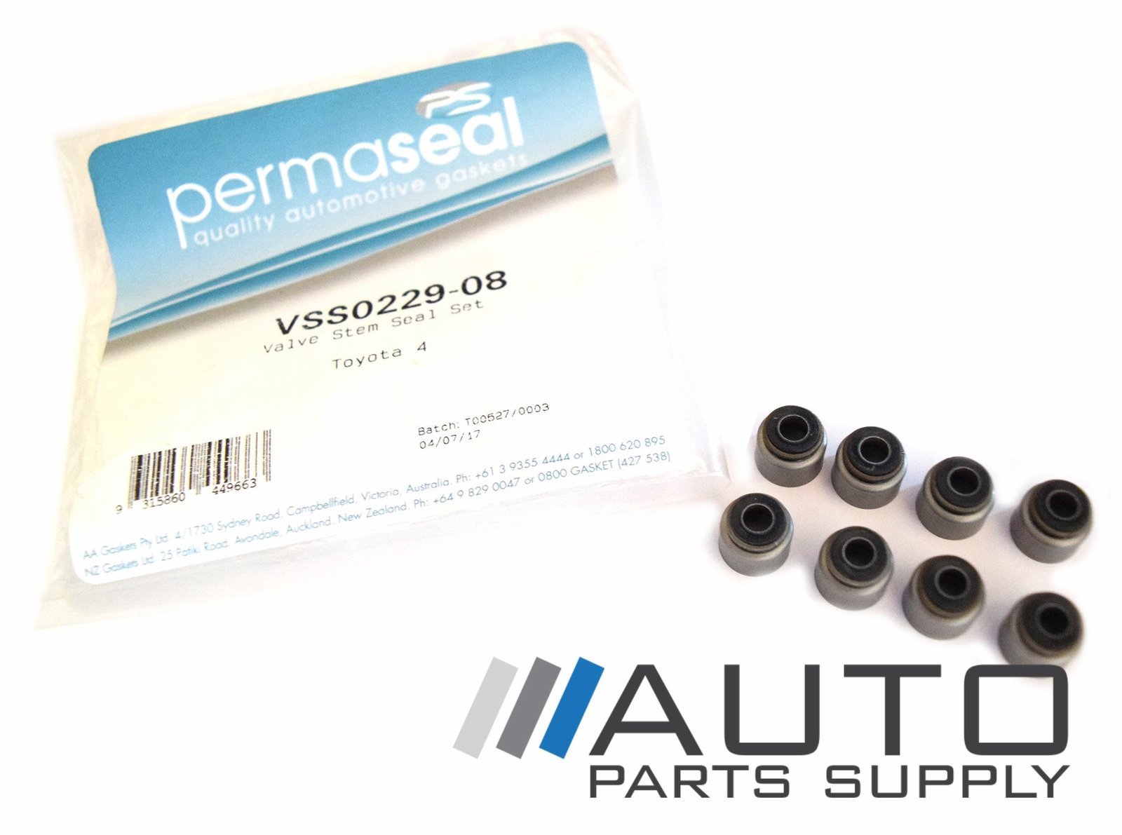 Toyota AE111 Corolla Exhaust Valve Stem Seals 1.6ltr 4AGE 20v 1995