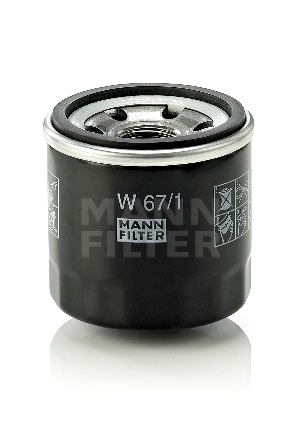 Mann Oil Filter For Subaru SG Forester 2.5ltr EJ251 2002 2005