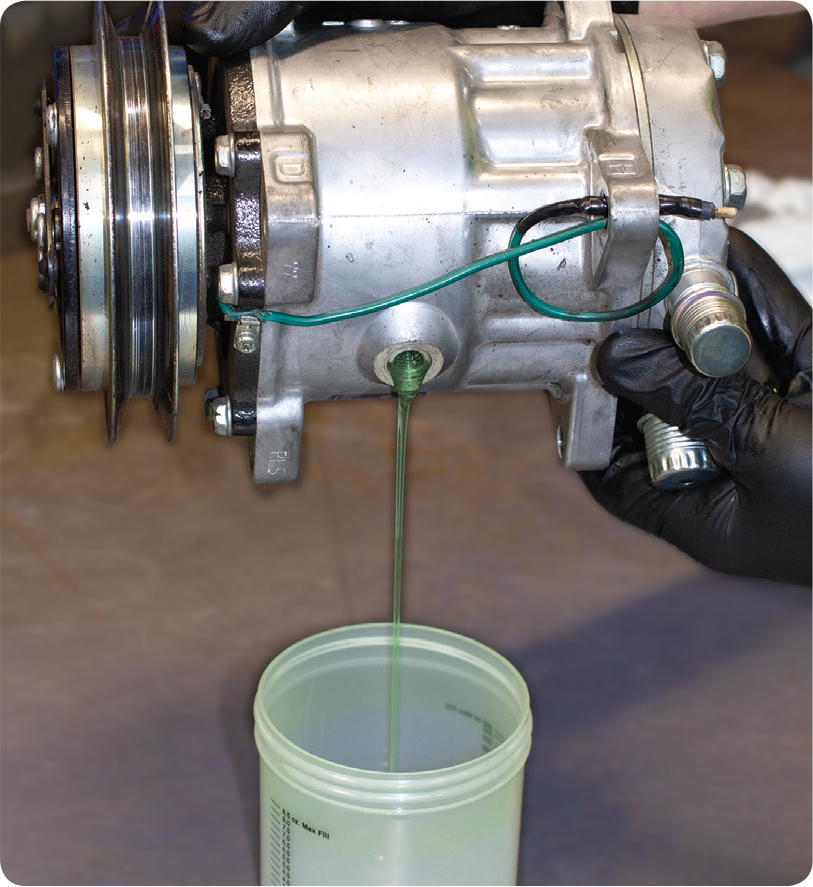 Air Con Compressor Oil Balancing