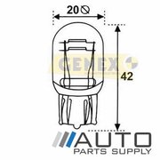 T20 12V 21/5W W3X16Q Wedge Bulbs (Box of 10) (47534)