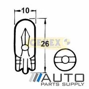 T10 24V 3W W2.1X9.5D Wedge Bulbs (Box of 10)