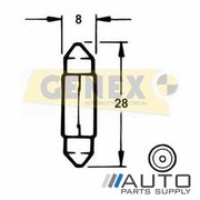 T8X28MM 12V 3W SV7-82 Festoon Bulbs (Box of 10)
