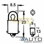 T10 24V 5W W2.1X9.5D Wedge Bulbs (Box of 10)