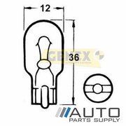 T15 12V 18W W2.1X9.5D Wedge Bulbs (Box of 10)