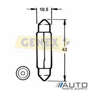 T11X41MM 24V 10W SV8.5-8 Festoon Bulbs (Box of 10)