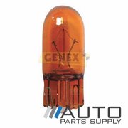 Single T10 12V 5W W2.1X9.5D Amber Wedge Bulb / Globe (47510)