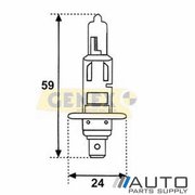 H1 24V 70W Halogen Bulb (Single)