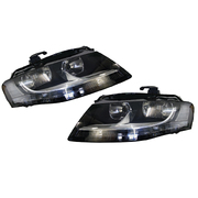 Audi A4 Headlights Head Lights Lamps B8 Set Non-Xenon 2008-2012 Models *New*