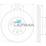 Ultima 276mm Front Brake Rotor For Holden JG Cruze 1.8ltr F18D4 2009-2011
