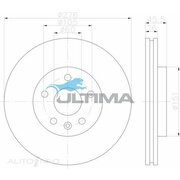Ultima 276mm Front Brake Rotor For Holden JG Cruze 1.8ltr F18D4 2009-2011