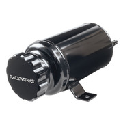Raceworks 1ltr Universal Overflow Radiator bottle Black Aluminium - ALY-070BK