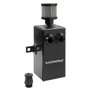 Raceworks 1ltr Black Aluminium Catch Can With Drain Tap -  ALY-129BK