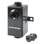 Raceworks 0.5ltr Black Aluminium Catch Can With Drain Tap -  ALY-130BK