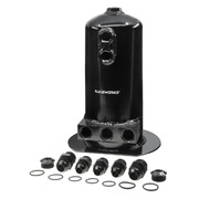 Raceworks 2.5L Surge Tank AN-8 Single/Dual Outlet Black - ALY-158BK