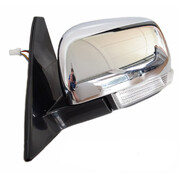 Mitsubishi NX Pajero LH Chrome Electric Door Mirror w/ Flasher 2014 Onwards