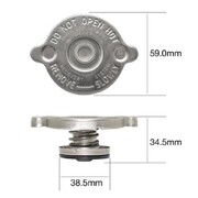  RADIATOR CAP 4PSI 30KPA METAL NON RECOVERY TYPE STANDARD - Part# CR0430