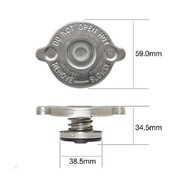 RADIATOR CAP 13PSI 90KPA METAL NON RECOVERY TYPE - Part# CR1390