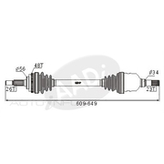 GSP LH Side ABS CV Drive Shaft For Toyota AE102R Corolla 1.8ltr 7AFE 1994-1999