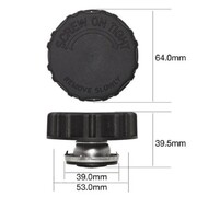  RADIATOR CAP 16PSI 110KPA PLASTIC RECOVERY SCREW TYPE - Part# CW16110