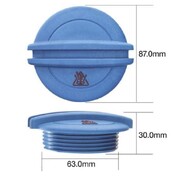 RADIATOR CAP 18PSI 130KPA PLASTIC RECOVERY SCREW TYPE - Part# DH18130
