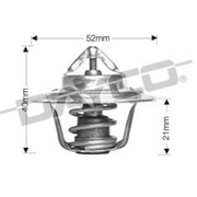 Dayco Thermostat For Chrysler Lancer 1.4L 4 cyl Carb LA 4G33 Sep 1974 - Dec 1976