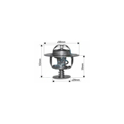 Dayco Thermostat For Toyota Hiace  2.4L 4 cyl RCH12R 2RZ-FE Oct 1995 - Feb 2005