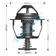 Ford Cougar Thermostat 2.5L V6 LCBC-LCBB 1999 - Mar 2004 *Dayco*