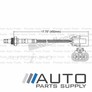 Pre Cat 3 Wire O2 Oxygen Sensor Suit Nissan Pulsar 1.8ltr QG18DE N16 Sedan 2000-2003