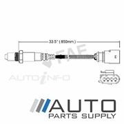 Post Cat (Brown Plug) O2 Oxygen Sensor Suit Audi TT 3.2ltr BUB V6 8J 2006-2010