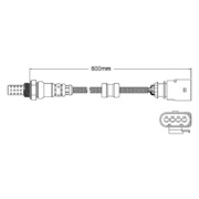 Post Cat O2 Oxygen Sensor Suit Volkswagen Tiguan 2ltr CCZD 5N 2011-2016