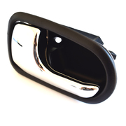 LH Inner Door Handle  suit Mazda BJ 323 Ford KN KQ Laser Black/Chrome 1998-2003