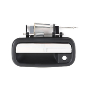 LH Front Outer Door Handle (Black/Chrome) For Toyota 95 Series Prado 1996-2002
