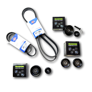 Holden VT VX VY VZ Commodore  V8 GEN 3 LS1 2 Drive Belts and 4 pulleys Kit